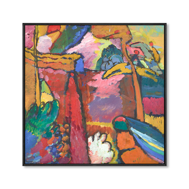 Vivolux | Braun Aquarell Kunstdruck Malerei Abstrakter Expressionismus Texturiert Leinwand für das Wohnzimmer