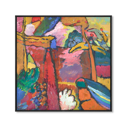 Vivolux | Braun Aquarell Kunstdruck Malerei Abstrakter Expressionismus Texturiert Leinwand für das Wohnzimmer