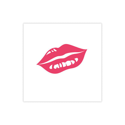 Vivolux | Fashion Mädchen Lip Wrapped Canvas Texturierten Pop Art Stil Schlafzimmer Malerei in Hellfarbe