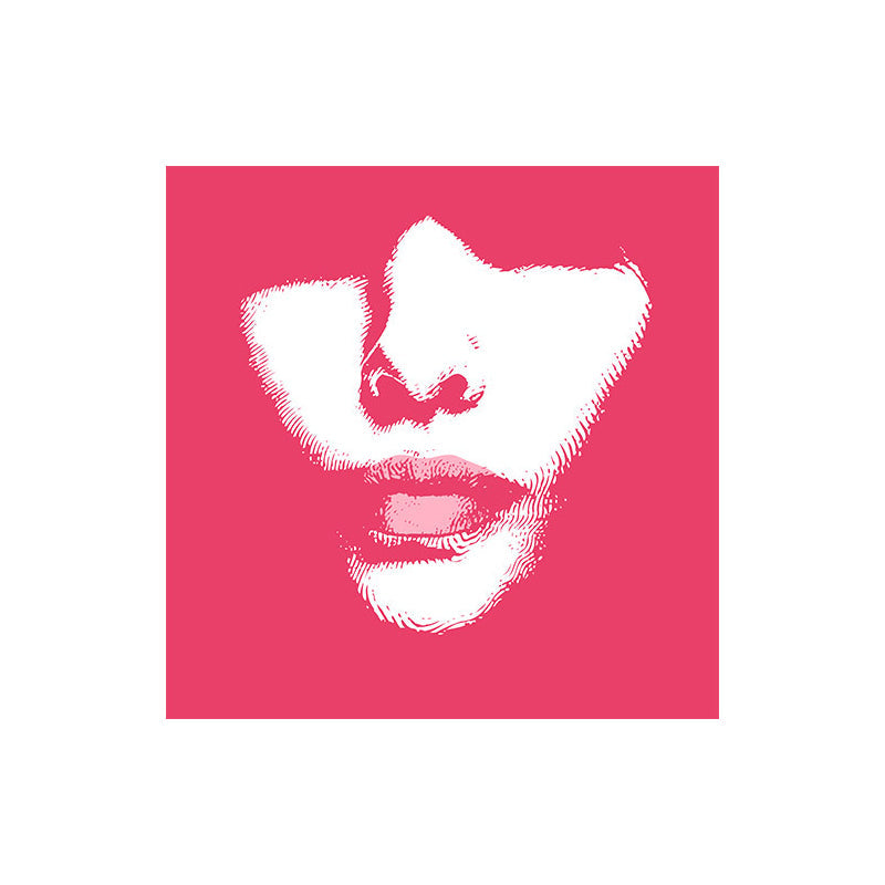 Vivolux | Fashion Mädchen Lip Wrapped Canvas Texturierten Pop Art Stil Schlafzimmer Malerei in Hellfarbe