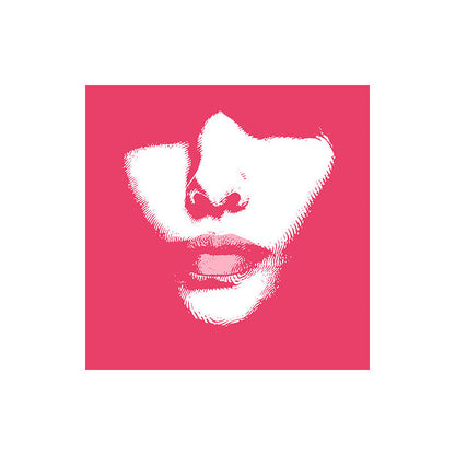 Vivolux | Fashion Mädchen Lip Wrapped Canvas Texturierten Pop Art Stil Schlafzimmer Malerei in Hellfarbe