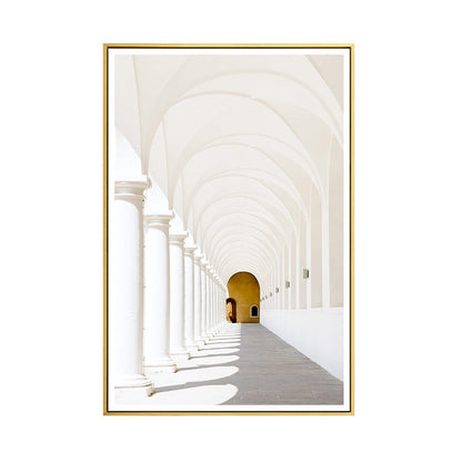 Vivolux | Architektur Flur Wandkunst Dekor Modern Texturiertes Leinwanddruck in Pastellfarbe