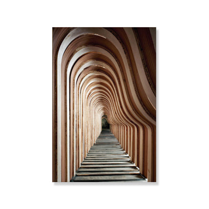 Vivolux | Architektur Flur Wandkunst Dekor Modern Texturiertes Leinwanddruck in Pastellfarbe