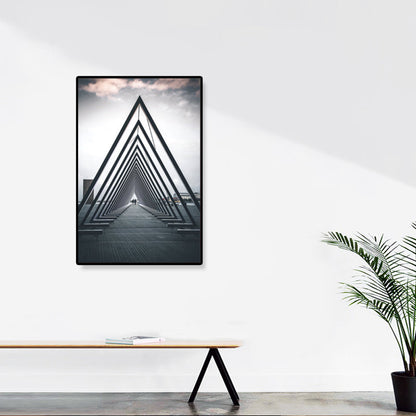 Vivolux | Architektur Flur Wandkunst Dekor Modern Texturiertes Leinwanddruck in Pastellfarbe