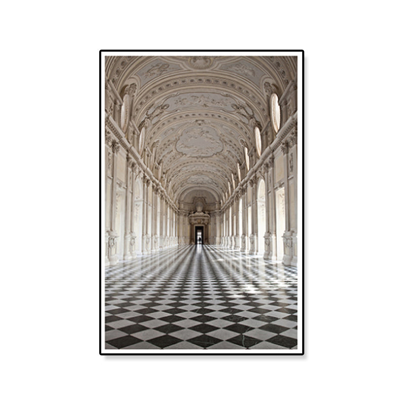 Vivolux | Architektur Flur Wandkunst Dekor Modern Texturiertes Leinwanddruck in Pastellfarbe