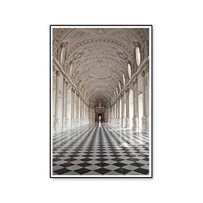 Vivolux | Architektur Flur Wandkunst Dekor Modern Texturiertes Leinwanddruck in Pastellfarbe