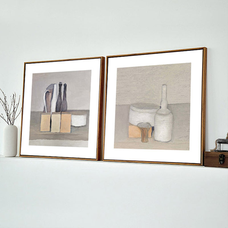 Vivolux | Lichtfarbige Pop-Art-Wanddekoration Gemälde Dosen und Flaschen Leinwanddruck für die Inneneinrichtung