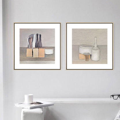 Vivolux | Lichtfarbige Pop-Art-Wanddekoration Gemälde Dosen und Flaschen Leinwanddruck für die Inneneinrichtung