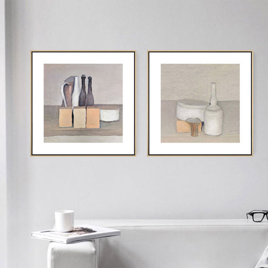 Vivolux | Lichtfarbige Pop-Art-Wanddekoration Gemälde Dosen und Flaschen Leinwanddruck für die Inneneinrichtung