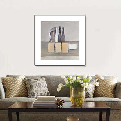 Vivolux | Lichtfarbige Pop-Art-Wanddekoration Gemälde Dosen und Flaschen Leinwanddruck für die Inneneinrichtung