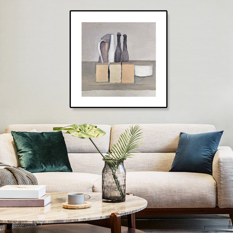 Vivolux | Lichtfarbige Pop-Art-Wanddekoration Gemälde Dosen und Flaschen Leinwanddruck für die Inneneinrichtung