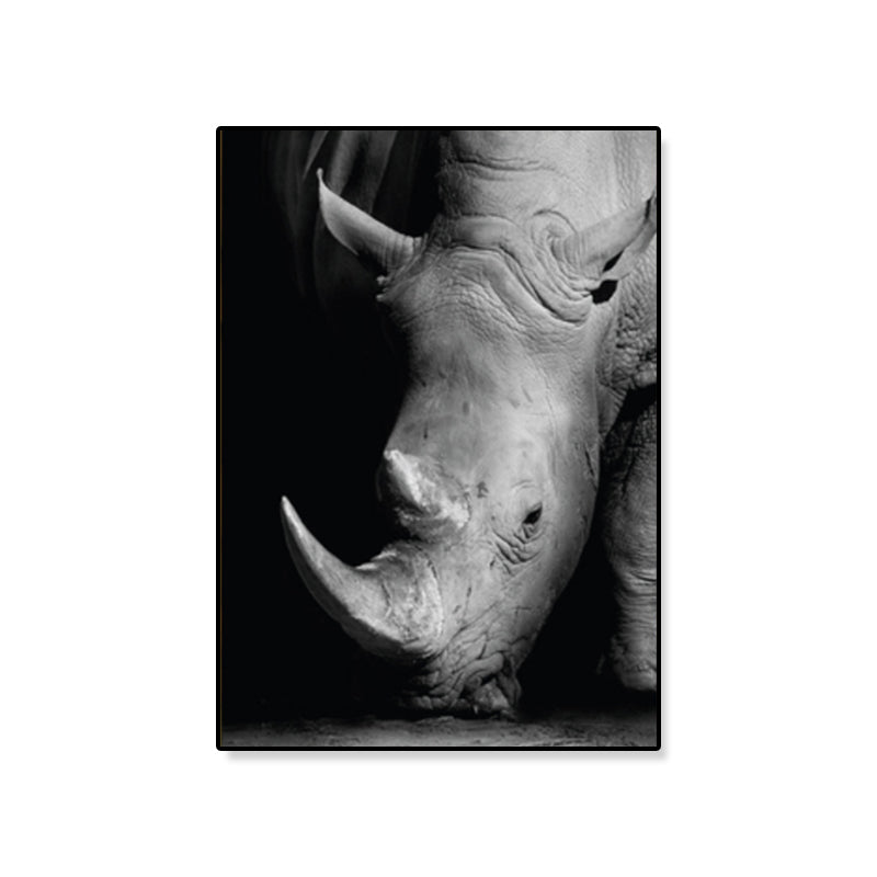 Vivolux | Fotografien Moderner Stil Leinwandkunst mit Wildtier-Muster in dunkler Farbe für Zuhause