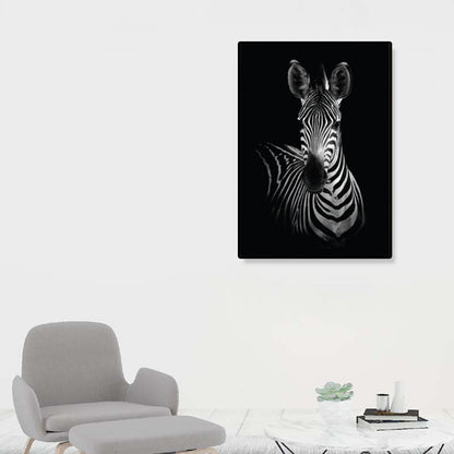 Vivolux | Fotografien Moderner Stil Leinwandkunst mit Wildtier-Muster in dunkler Farbe für Zuhause