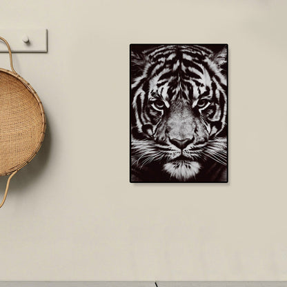 Vivolux | Fotografien Moderner Stil Leinwandkunst mit Wildtier-Muster in dunkler Farbe für Zuhause