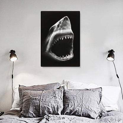 Vivolux | Fotografien Moderner Stil Leinwandkunst mit Wildtier-Muster in dunkler Farbe für Zuhause