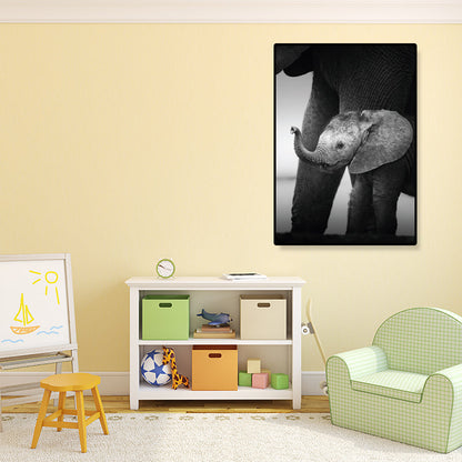 Vivolux | Fotografien Moderner Stil Leinwandkunst mit Wildtier-Muster in dunkler Farbe für Zuhause