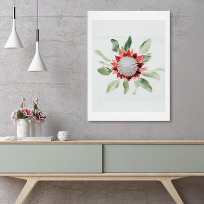 Vivolux | Texturierte Blumenleinwand Moderne Wanddekoration in heller Farbe für das Wohnzimmer, mehrere Größen