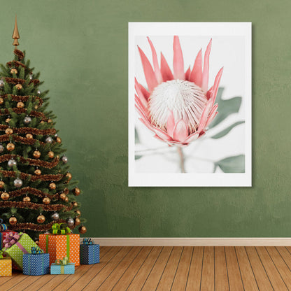 Vivolux | Texturierte Blumenleinwand Moderne Wanddekoration in heller Farbe für das Wohnzimmer, mehrere Größen