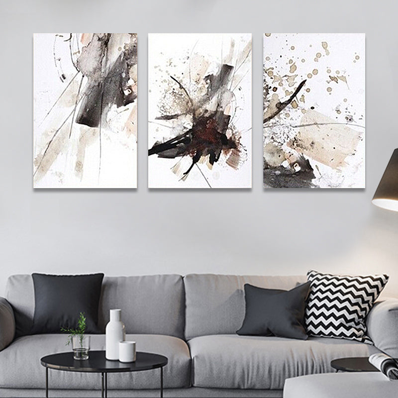 Vivolux | Leinwand Mehrteiliges Wanddekor abstrakter Expressionismus Aquarellmalerei, mehrere Größen