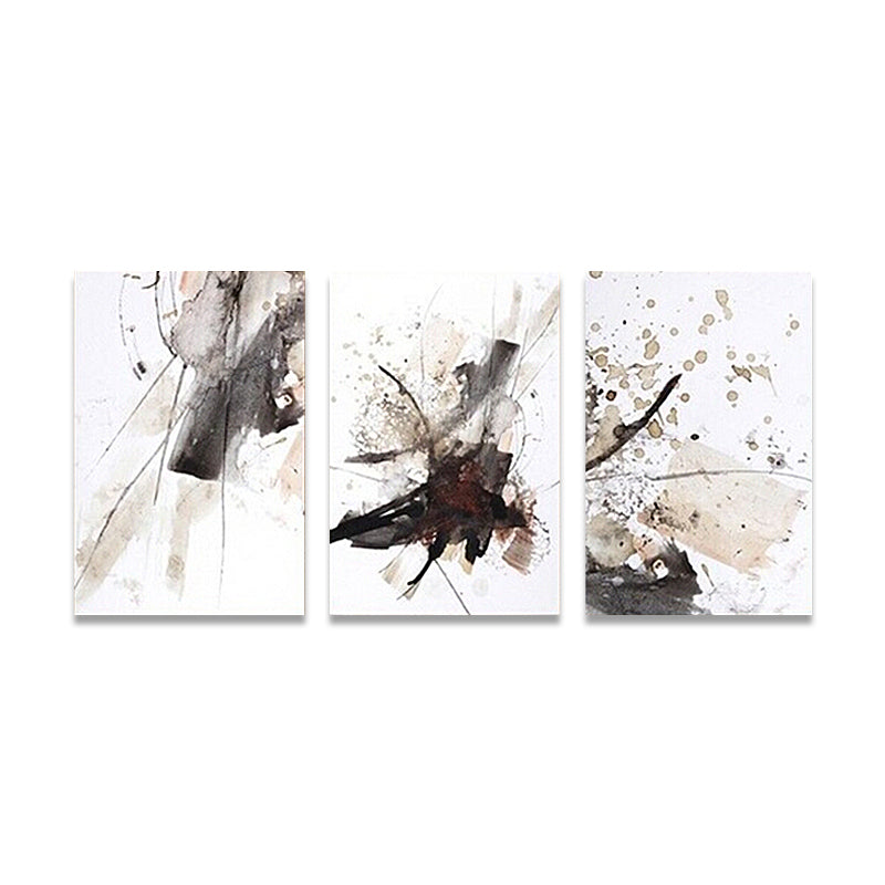 Vivolux | Leinwand Mehrteiliges Wanddekor abstrakter Expressionismus Aquarellmalerei, mehrere Größen