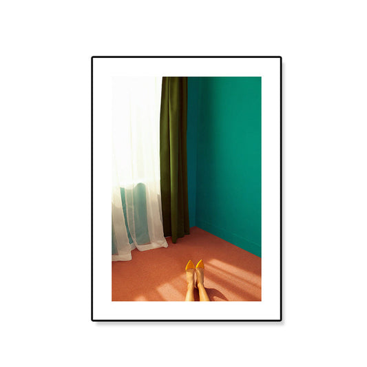 Vivolux | Zeitgenössische Stil Schlafzimmer Szene Wandkunst Dekor Grüne Wohnzimmer Eingewickelte Leinwand