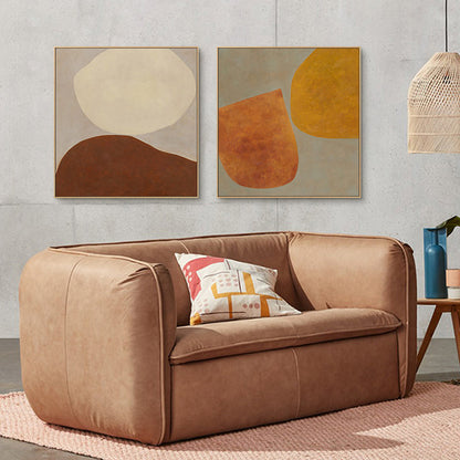 Vivolux | Abstraktes Muster Leinwandkunst Skandinavischer Stil Texturierte Wanddekoration in sanften Farben