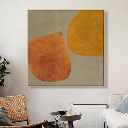 Vivolux | Abstraktes Muster Leinwandkunst Skandinavischer Stil Texturierte Wanddekoration in sanften Farben