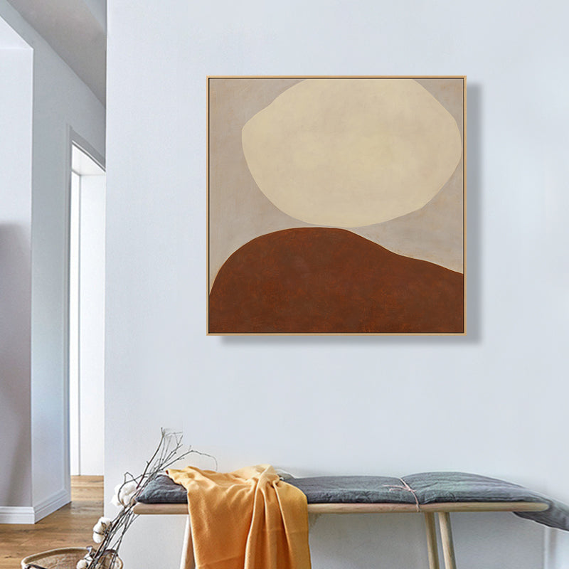 Vivolux | Abstraktes Muster Leinwandkunst Skandinavischer Stil Texturierte Wanddekoration in sanften Farben