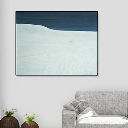 Vivolux | Weiche Farbbergansicht Canvas Natürliches Landschaft Pop Art Texturiertes Gemälde für Wohnzimmer