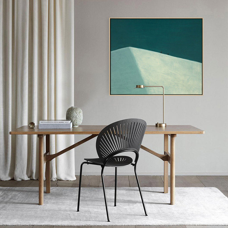 Vivolux | Weiche Farbbergansicht Canvas Natürliches Landschaft Pop Art Texturiertes Gemälde für Wohnzimmer