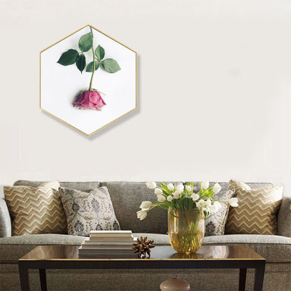 Vivolux | Foto Druck Rosenblüte Leinwand Helle Farbe Skandinavische Wanddekoration für das Wohnzimmer