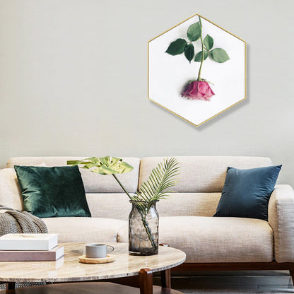 Vivolux | Foto Druck Rosenblüte Leinwand Helle Farbe Skandinavische Wanddekoration für das Wohnzimmer
