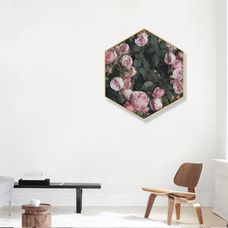 Vivolux | Foto Druck Rosenblüte Leinwand Helle Farbe Skandinavische Wanddekoration für das Wohnzimmer