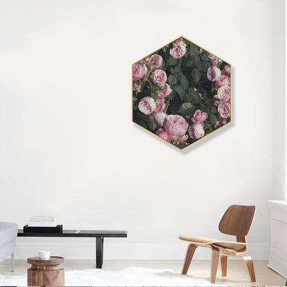 Vivolux | Foto Druck Rosenblüte Leinwand Helle Farbe Skandinavische Wanddekoration für das Wohnzimmer