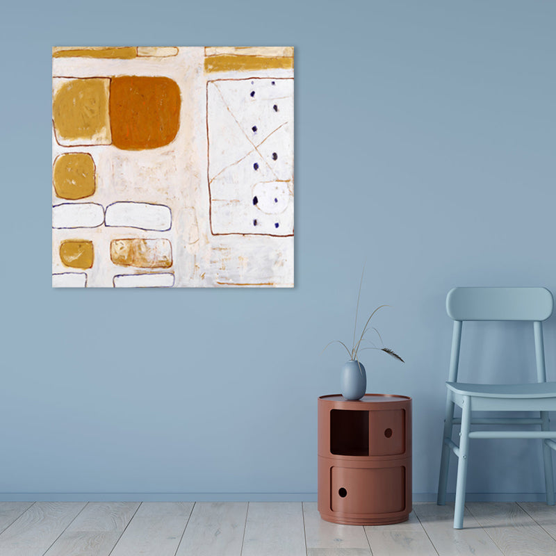 Vivolux | Helle Farben Abstract Leinwand Texturiertes Wandkunstdruck für Gästezimmer, Mehrere Größenoptionen