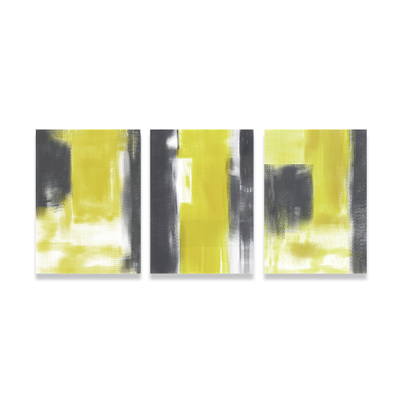 Vivolux | Borstenstrich Wanddekoration Abstrakter Expressionismus Leinwand Mehrteilige Malerei in sanften Farben