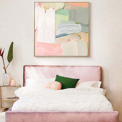 Vivolux | Abstrakter Expressionismus Stil Wasserfarben Leinwand Pastellfarbe Jungen Schlafzimmer Wandkunst Dekor