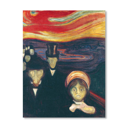 Vivolux | Figur auf Holzbrücke Kunstdruck Abstract Expressionismus Leinwand Wanddekoration in sanften Farben für den Raum