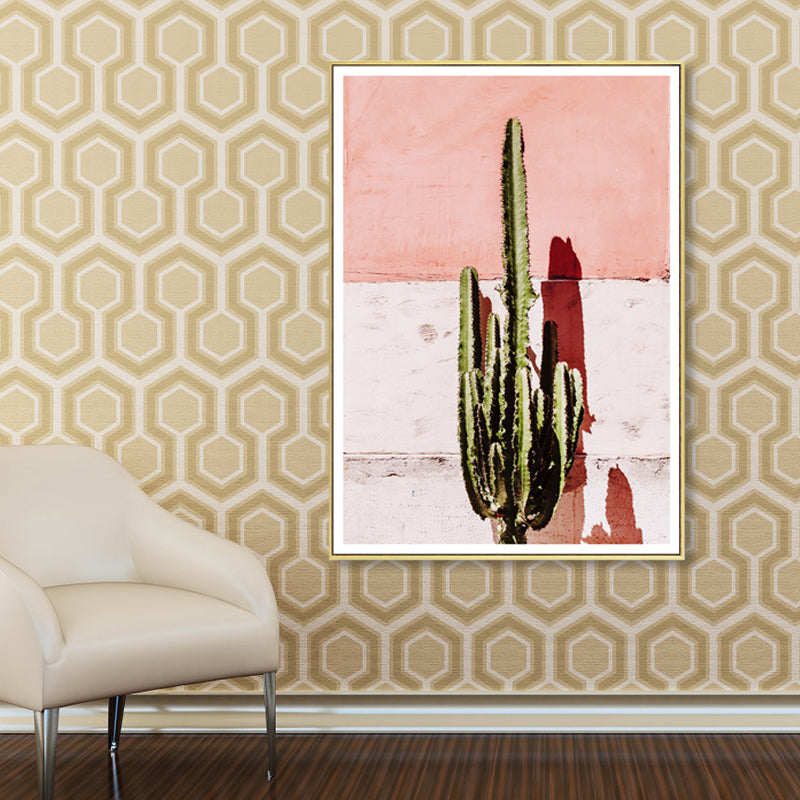 Vivolux | Textured Botanische Malerei Leinwanddruck Zeitgenössische Wandkunst für Mädchen Schlafzimmer