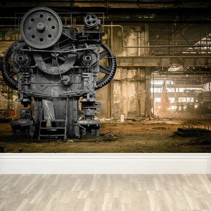 Vivolux | Fotografie Stil Metal Gear Muurschildering Wanddecoratie Gigantische Wandbekleding für Esszimmer, Aangepast