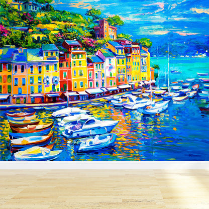 Vivolux | Klassische Außen Landschaft Wandtattoo Aufkleber Helle Farbe Fleckenbeständige Wanddekoration für Badezimmer