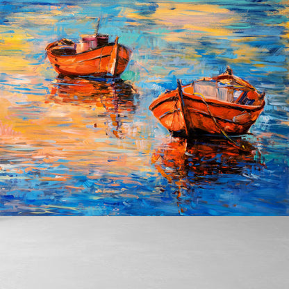 Vivolux | Klassische Außen Landschaft Wandtattoo Aufkleber Helle Farbe Fleckenbeständige Wanddekoration für Badezimmer