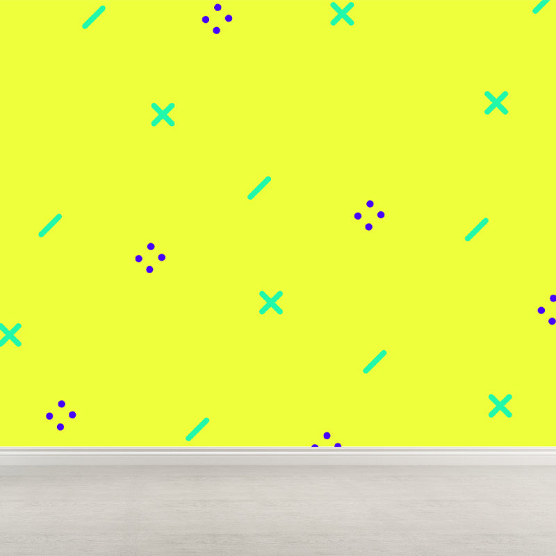 Vivolux | Ganz geometrische Wandverkleidung Wandgemälde dunkle Farbe Vliesstoff Wandkunst für Dekor, maßgeschneiderte Größen