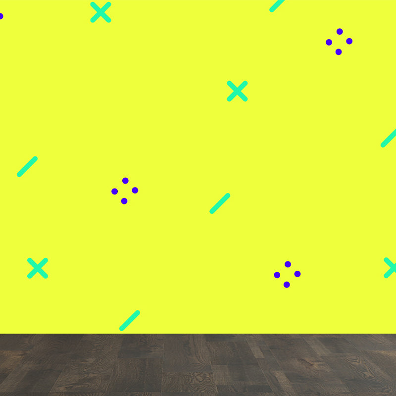 Vivolux | Ganz geometrische Wandverkleidung Wandgemälde dunkle Farbe Vliesstoff Wandkunst für Dekor, maßgeschneiderte Größen