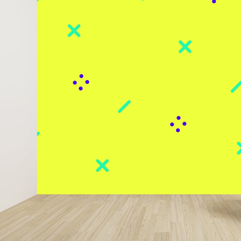 Vivolux | Ganz geometrische Wandverkleidung Wandgemälde dunkle Farbe Vliesstoff Wandkunst für Dekor, maßgeschneiderte Größen