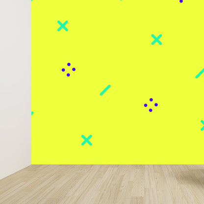 Vivolux | Ganz geometrische Wandverkleidung Wandgemälde dunkle Farbe Vliesstoff Wandkunst für Dekor, maßgeschneiderte Größen