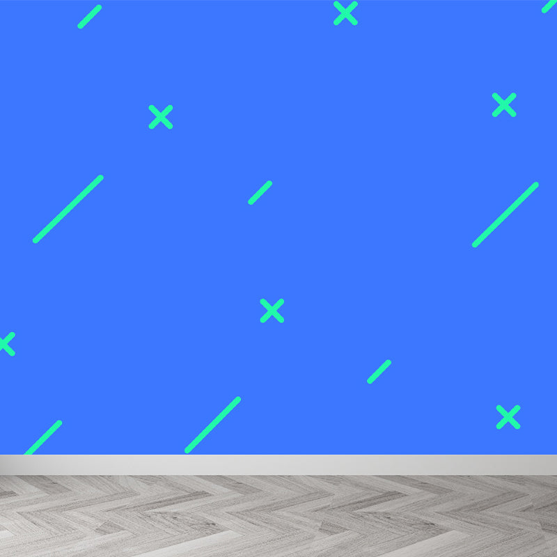 Vivolux | Ganz geometrische Wandverkleidung Wandgemälde dunkle Farbe Vliesstoff Wandkunst für Dekor, maßgeschneiderte Größen