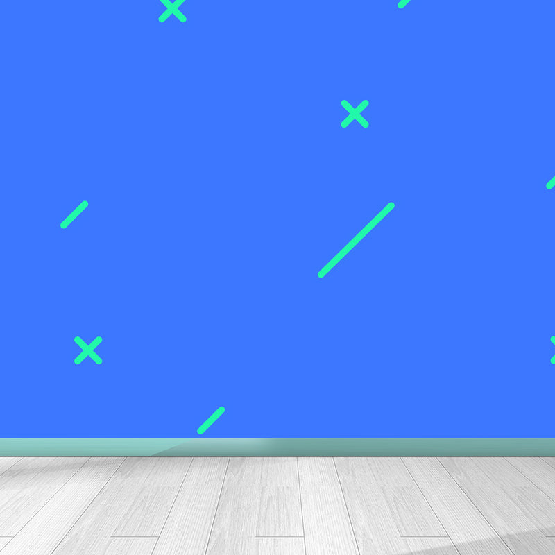 Vivolux | Ganz geometrische Wandverkleidung Wandgemälde dunkle Farbe Vliesstoff Wandkunst für Dekor, maßgeschneiderte Größen