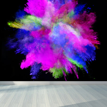 Vivolux | Grote Exploderende Regenboog Behang Muurafbeelding Vlekbestendige Moderne Woonkamer Wanddecoratie