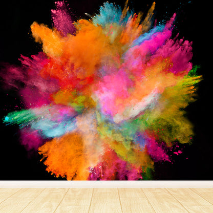 Vivolux | Grote Exploderende Regenboog Behang Muurafbeelding Vlekbestendige Moderne Woonkamer Wanddecoratie